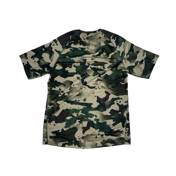 Nike Pro Dri-FIT Camo Compression Shirt Green Men’s Size L Slim Fit Training - Picture 4 of 4